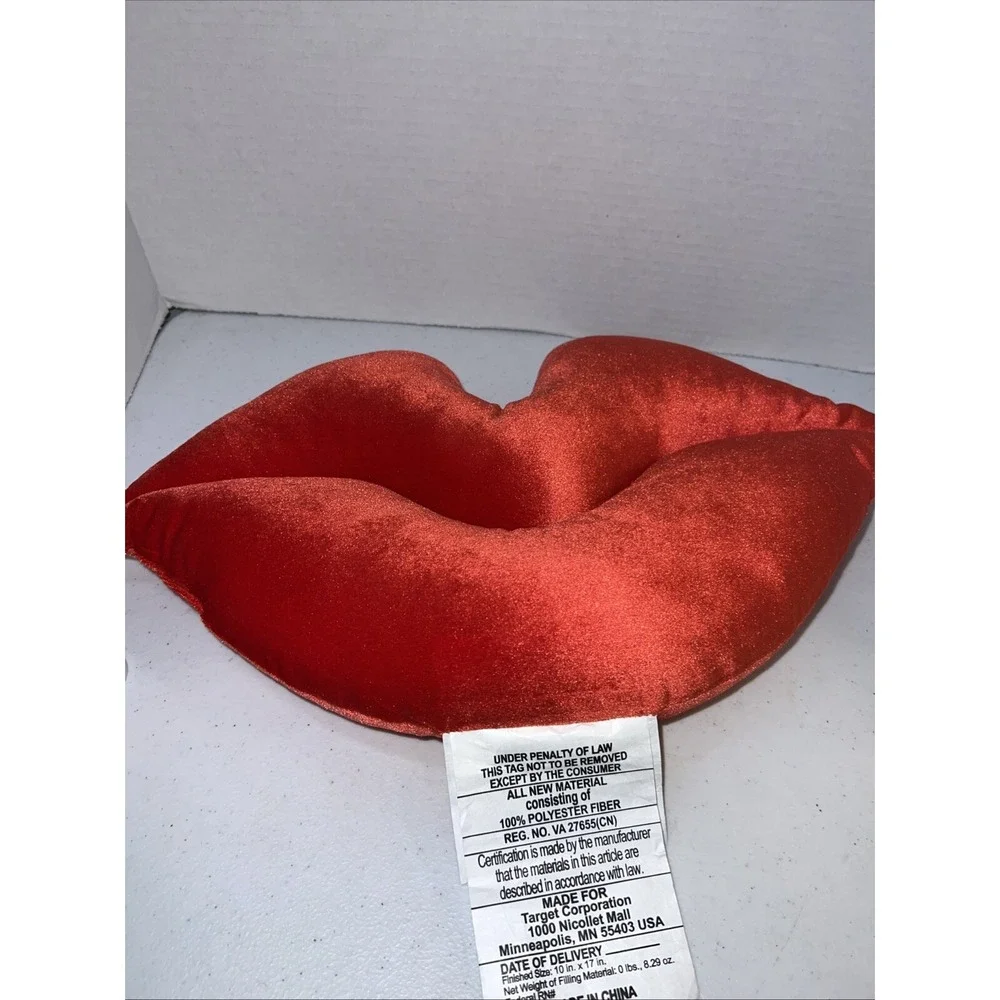 Plush Lip Shaped Couch Pillow Toss Red Target Room Essentials 10